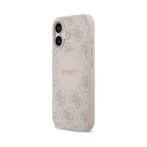 Coque iPhone 17 Guess 4G Circle Classic Logo MagSafe rose — visuel 2