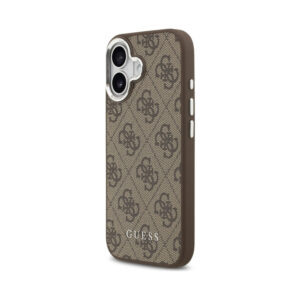 Coque iPhone 17 Guess 4G Classic Logo MagSafe brune — visuel 2