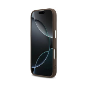 Coque iPhone 17 Guess 4G Classic Logo MagSafe brune — visuel 5