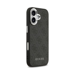 Coque iPhone 17 Guess 4G Classic Logo MagSafe noire — visuel 4