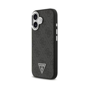 Coque iPhone 17 Guess 4G Triangle Logo MagSafe noire — visuel 2