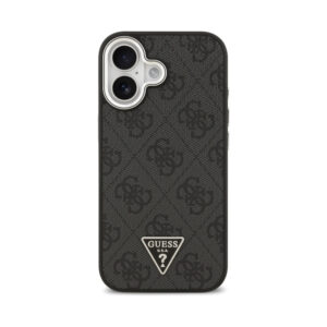 Coque iPhone 17 Guess 4G Triangle Logo MagSafe noire — visuel 3