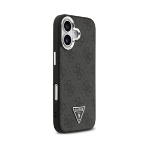 Coque iPhone 17 Guess 4G Triangle Logo MagSafe noire — visuel 4
