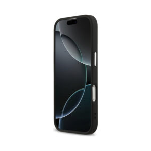 Coque iPhone 17 Guess 4G Triangle Logo MagSafe noire — visuel 5