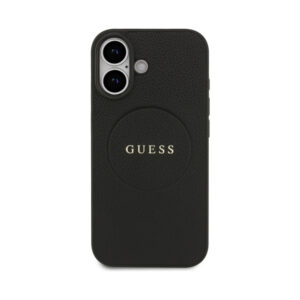 Coque iPhone 17 Guess Grained Ring MagSafe noire — visuel 3