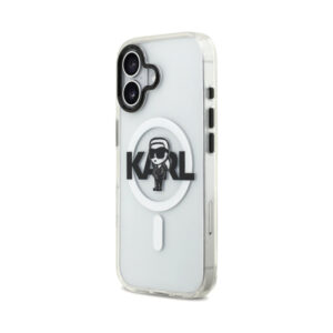 Coque iPhone 17 Karl Lagerfeld IML Karl Sketch Logo MagSafe transparente — visuel 2