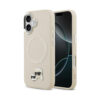 Coque iPhone 17 Karl Lagerfeld Karl & Choupette Pins MagSafe beige