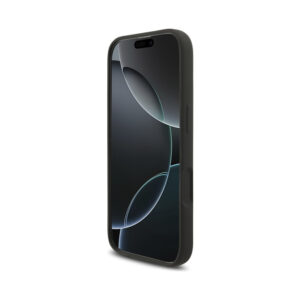 Coque iPhone 17 Karl Lagerfeld Silicone Karl & Choupette Ring MagSafe noire — visuel 5