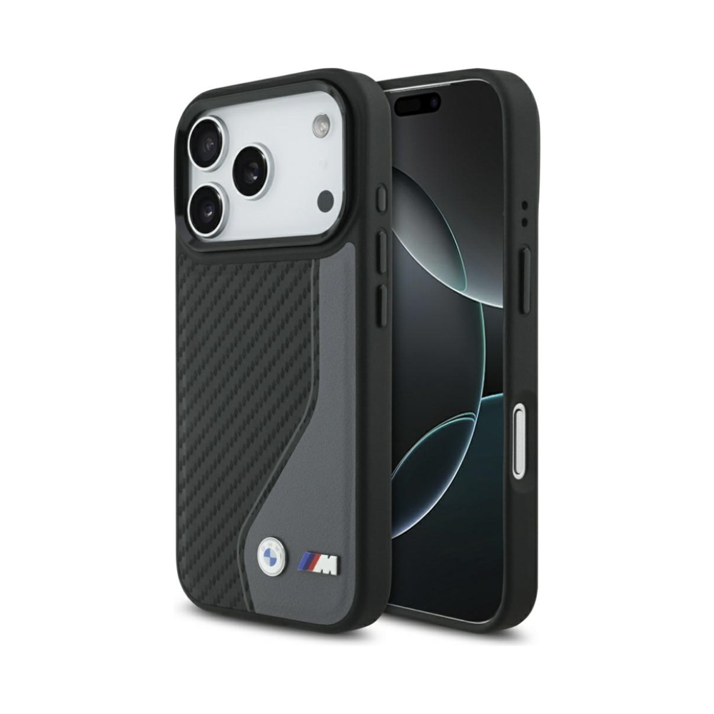 Coque iPhone 17 Pro BMW M Carbon Logo MagSafe