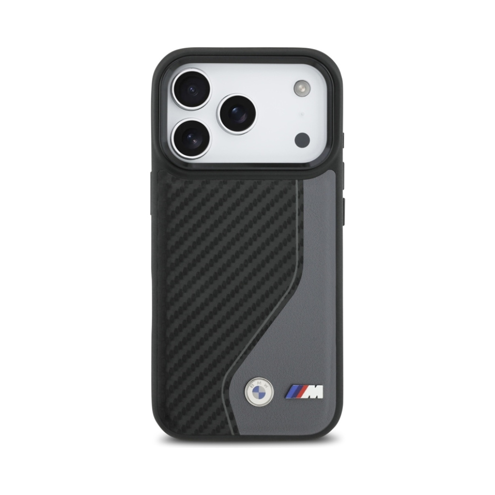 Coque iPhone 17 Pro BMW M Carbon Logo MagSafe — visuel 3