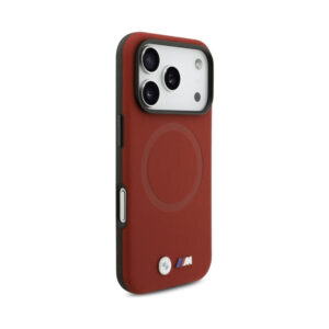 Coque iPhone 17 Pro BMW M FW Metal Logo MagSafe rouge — visuel 4