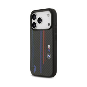 Coque iPhone 17 Pro BMW M Kevlar Lines & Logo MagSafe noire — visuel 2