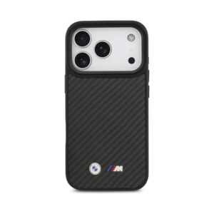 Coque iPhone 17 Pro BMW M Kevlar Matt MagSafe noire — visuel 3