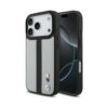 Coque iPhone 17 Pro BMW M Perforated Stripe Logo MagSafe grise