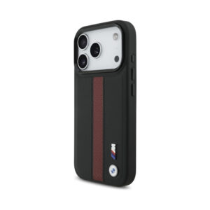 Coque iPhone 17 Pro BMW M Perforated Stripe Logo MagSafe rouge — visuel 2