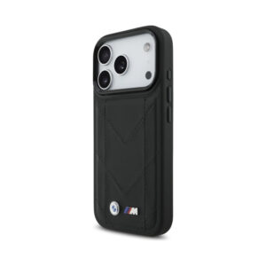 Coque iPhone 17 Pro BMW M Quilted Logo MagSafe noire — visuel 2