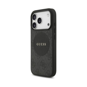 Coque iPhone 17 Pro Guess 4G Circle Classic Logo MagSafe – Case noire — visuel 2