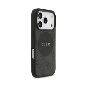 Coque iPhone 17 Pro Guess 4G Circle Classic Logo MagSafe – Case noire — visuel 4