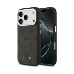 Coque iPhone 17 Pro Guess 4G Classic Logo MagSafe noire