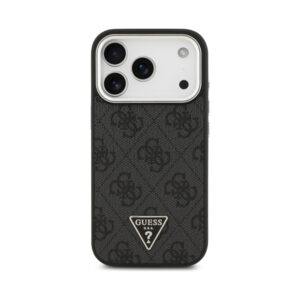 Coque iPhone 17 Pro Guess 4G Triangle Logo MagSafe noire — visuel 3