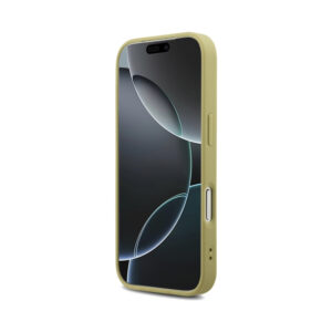 Coque iPhone 17 Pro Guess Fixed Glitter Big 4G dorée — visuel 5