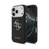 Coque iPhone 17 Pro Guess Grained Big 4G Classic Logo noire