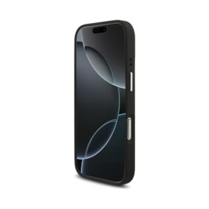 Coque iPhone 17 Pro Guess Grained Big 4G Classic Logo noire — visuel 5