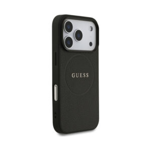 Coque iPhone 17 Pro Guess Grained Ring MagSafe noire — visuel 4