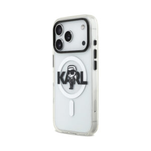 Coque iPhone 17 Pro Karl Lagerfeld IML Karl Sketch Logo MagSafe transparente — visuel 2