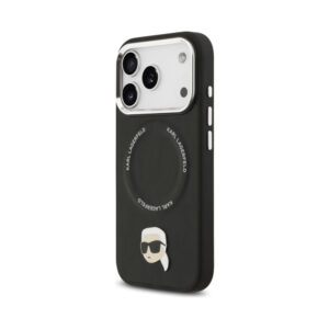 Coque iPhone 17 Pro Karl Lagerfeld Karl Pin MagSafe noire — visuel 2