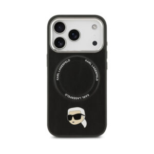 Coque iPhone 17 Pro Karl Lagerfeld Karl Pin MagSafe noire — visuel 3