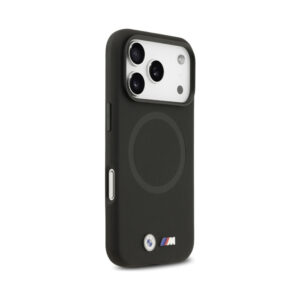 Coque iPhone 17 Pro Max BMW M FW Metal Logo MagSafe noire — visuel 4