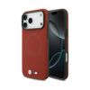 Coque iPhone 17 Pro Max BMW M FW Metal Logo MagSafe rouge