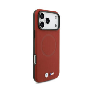 Coque iPhone 17 Pro Max BMW M FW Metal Logo MagSafe rouge — visuel 4