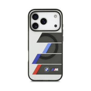Coque iPhone 17 Pro Max BMW M IML Metal Buttons Tricolor Lines MagSafe — visuel 3