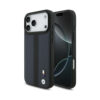 Coque iPhone 17 Pro Max BMW M Perforated Stripe Logo MagSafe bleu marine