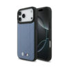 Coque iPhone 17 Pro Max BMW M Quilted Logo MagSafe bleue