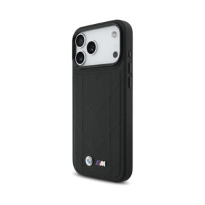 Coque iPhone 17 Pro Max BMW M Quilted Logo MagSafe noire — visuel 2