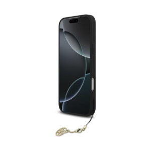 Coque iPhone 17 Pro Max Guess 4G Charms Collection MagSafe noire — visuel 4