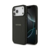 Coque iPhone 17 Pro Max Guess Grained Ring MagSafe noire