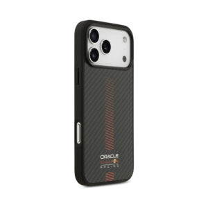 Coque iPhone 17 Pro Max Red Bull Kevlar Powerbar MagSafe noire — visuel 4