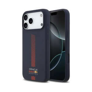 Coque iPhone 17 Pro Max Red Bull Silicone Powerbar MagSafe bleu marine
