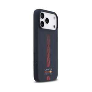 Coque iPhone 17 Pro Max Red Bull Silicone Powerbar MagSafe bleu marine — visuel 4