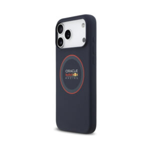Coque iPhone 17 Pro Max Red Bull Silicone Red Ring MagSafe bleu marine — visuel 2