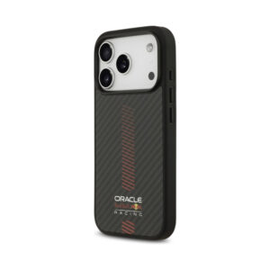 Coque iPhone 17 Pro Red Bull Kevlar Powerbar MagSafe noire — visuel 2