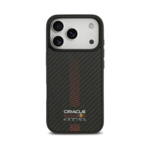 Coque iPhone 17 Pro Red Bull Kevlar Powerbar MagSafe noire — visuel 3