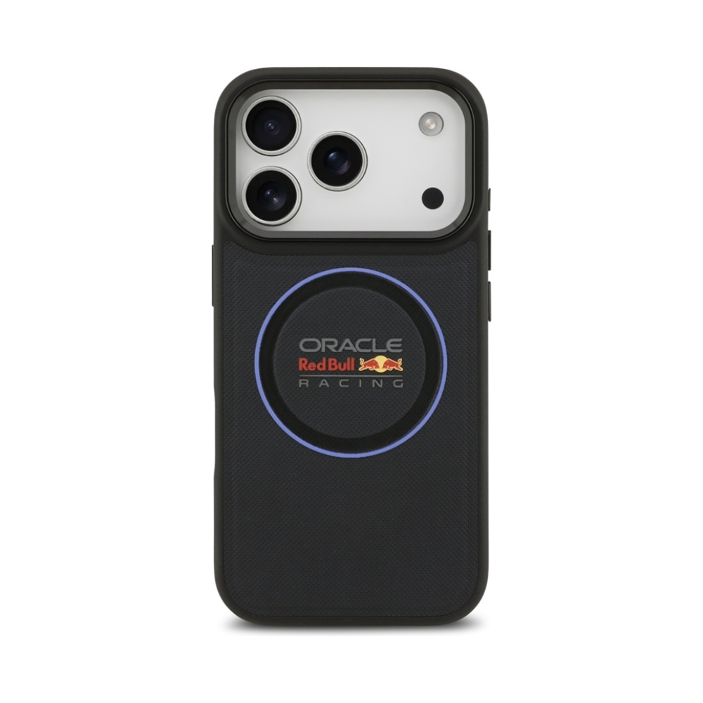 Coque iPhone 17 Pro Red Bull Meshed Blue Ring & Metal Buttons MagSafe bleu marine — visuel 3
