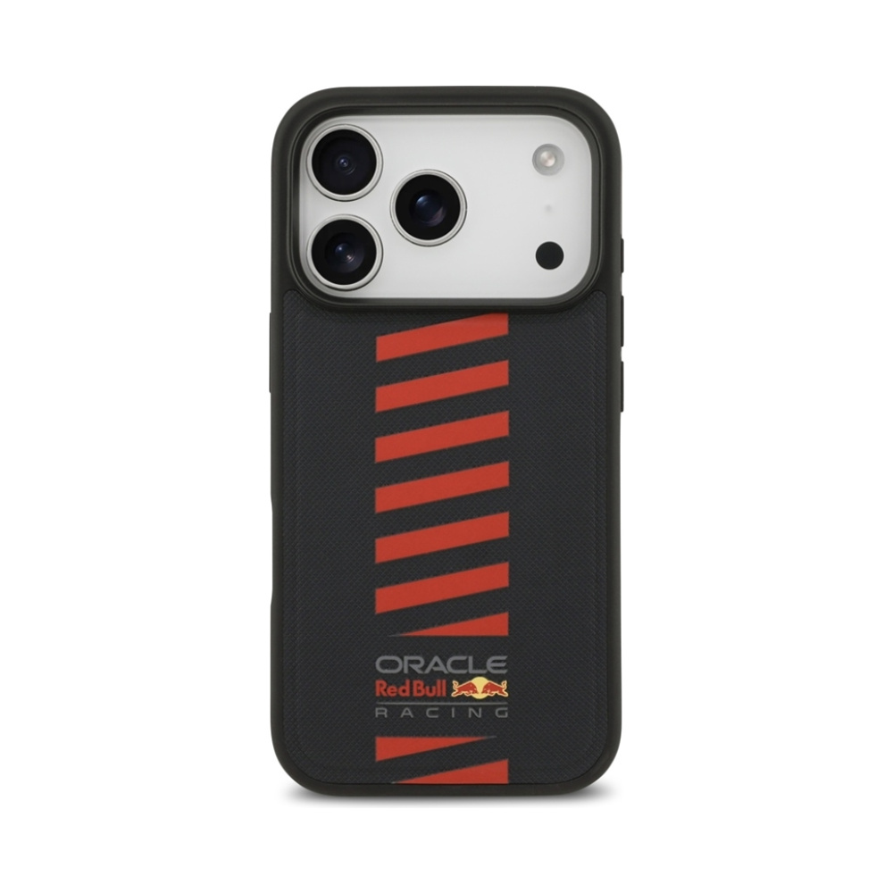 Coque iPhone 17 Pro Red Bull Meshed Powerbar MagSafe bleu marine — visuel 3