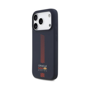Coque iPhone 17 Pro Red Bull Silicone Powerbar MagSafe bleu marine — visuel 2