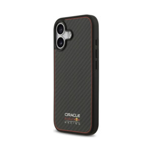 Coque iPhone 17 Red Bull Kevlar Logo Matt MagSafe noire — visuel 2